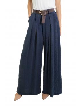 Pantalone palazzo con cintura  "Megan"